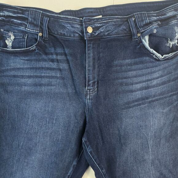 Plus Size KanCan™ Flare High Rise Jean size 24 womens blue 6066 - Picture 2 of 11